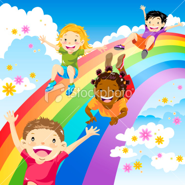 stock-illustration-13244331-kids-sliding-down-a-rainbow