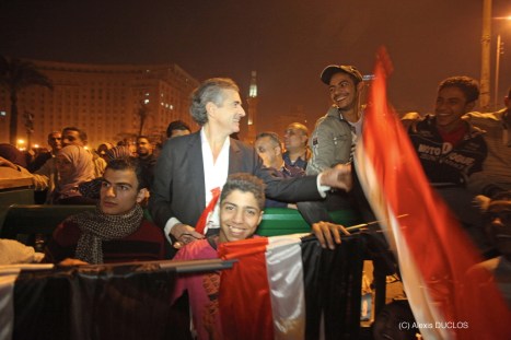 BHL sur la place Tharir